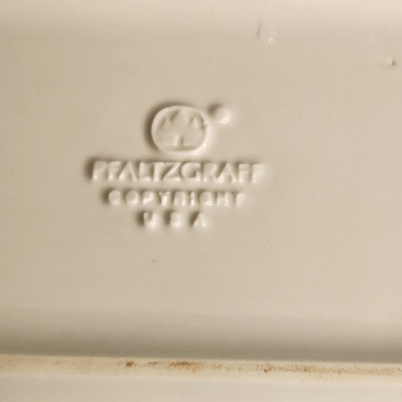 2/$30 Pfaltzgraff Yorktowne Floral 12" Bread Serving Platter Tray Plate - Picture 7 of 9